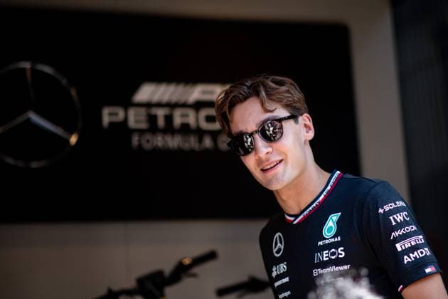 George Russell (Mercedes AMG Petronas Formula One Team, Großbritannien, 63), HUN, Formel 1 Weltmeisterschaft, Grand Prix von Ungarn, Hungaroring, Media Day, 18.07.2024 HUN, Formel 1 Weltmeisterschaft, Grand Prix von Ungarn, Hungaroring, Media Day, 18.07.2024 Mogyorod Copyright: xEibner-Pressefoto Memmlerx EP_MMR