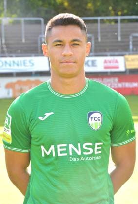 27.07.2024, GER, Fussball, Regionalliga West, Saison 2024 2025, Ohlendorfstadion im Heidewald, Gütersloh FC Gütersloh Fototermin 2024 2025 Allan Firmino Dantas (FC Gütersloh), Aktion, Einzelbild, Hoch, Portrait