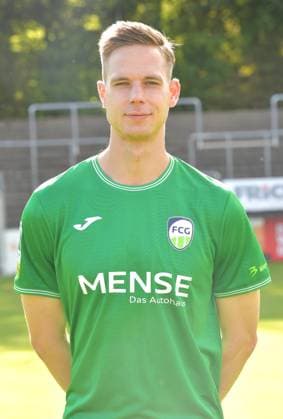 27.07.2024, GER, Fussball, Regionalliga West, Saison 2024 2025, Ohlendorfstadion im Heidewald, Gütersloh FC Gütersloh Fototermin 2024 2025 Jannik Borgmann (FC Gütersloh), Aktion, Einzelbild, Hoch, Portrait