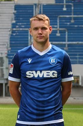 Lasse Guenther; Karlsruher SC 29 GER, Karlsruher SC, Fussball, 2. Bundesliga, Portraetermin 2024 2025, 18.07.2024 GER, Karlsruher SC, Fussball, 2. Bundesliga, Portraetermin 2024 2025, 18.07.2024 Karlsruhe Copyright: xEibner-Pressefoto JanxPrihodax EP_JPA