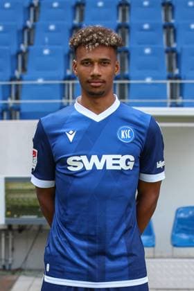 Bambase Conte; Karlsruher SC 31 GER, Karlsruher SC, Fussball, 2. Bundesliga, Portraetermin 2024 2025, 18.07.2024 GER, Karlsruher SC, Fussball, 2. Bundesliga, Portraetermin 2024 2025, 18.07.2024 Karlsruhe Copyright: xEibner-Pressefoto JanxPrihodax EP_JPA