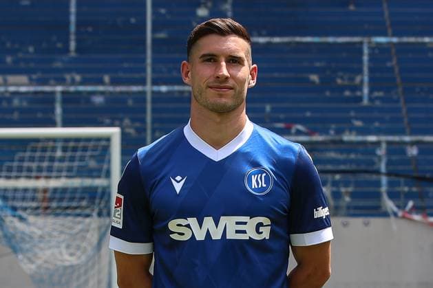 Robin Heusser; Karlsruher SC 05 GER, Karlsruher SC, Fussball, 2. Bundesliga, Portraetermin 2024 2025, 18.07.2024 GER, Karlsruher SC, Fussball, 2. Bundesliga, Portraetermin 2024 2025, 18.07.2024 Karlsruhe Copyright: xEibner-Pressefoto JanxPrihodax EP_JPA
