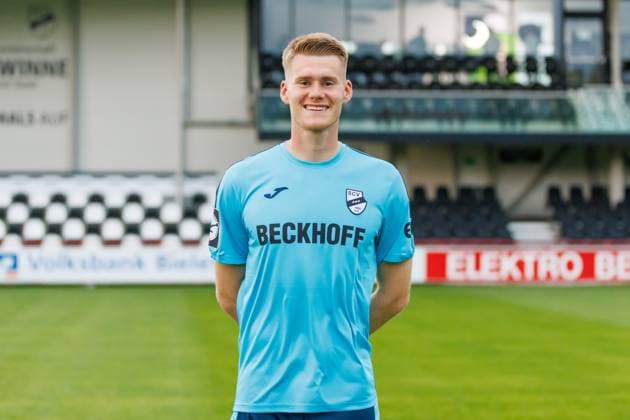 Philipp Schulze; SC Verl; 3.Liga, Porträttermin 2024 2025 GER, Portraettermin SC Verl, Fussball, 3. Liga, Spielzeit 2024 2025, 21.07.2024 DFL Regulations prohibit any use of photographers as image sequences and or quasi-video. GER, Portraettermin SC Verl, Fussball, 3. Liga, Spielzeit 2024 2025, 21.07.2024 Verl Copyright: xJanxStrohdiekx JSK