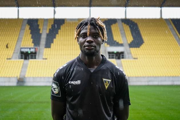 Jabez Makanda (Alemannia Aachen, 3) GER, Alemannia Aachen, Fußball, 3. Liga, Saison 2024 2025, 31.07.2024 GER, Alemannia Aachen, Fußball, 3. Liga, Saison 2024 2025, Mediaday, Spielerportraits, 31.07.2024 Aachen Copyright: xEibner-Pressefoto JustinxAlexandx EP_JDU