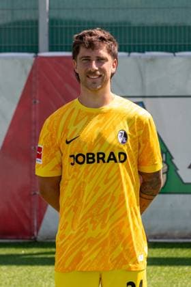 Jannik Huth; SC Freiburg, 24; GER, SC Freiburg, 1.BL, Portraettermin 2024 2025, 08.08.2024, GER, SC Freiburg, 1.BL, Portraettermin 2024 2025, 08.08.2024 Freiburg Copyright: xEibner-Pressefoto WolfgangxFrankx EP_WFK