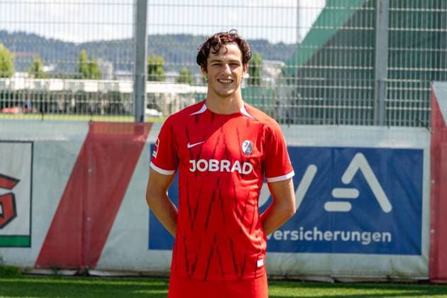 Merlin Roehl; SC Freiburg, 34; GER, SC Freiburg, 1.BL, Portraettermin 2024 2025, 08.08.2024, GER, SC Freiburg, 1.BL, Portraettermin 2024 2025, 08.08.2024 Freiburg Copyright: xEibner-Pressefoto WolfgangxFrankx EP_WFK