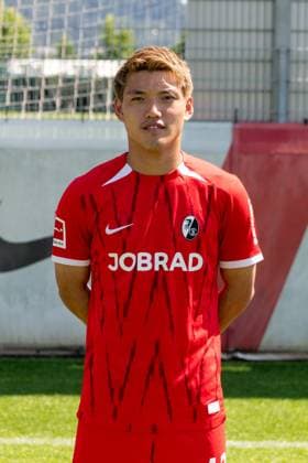 Ritsu Doan; SC Freiburg, 42; GER, SC Freiburg, 1.BL, Portraettermin 2024 2025, 08.08.2024, GER, SC Freiburg, 1.BL, Portraettermin 2024 2025, 08.08.2024 Freiburg Copyright: xEibner-Pressefoto WolfgangxFrankx EP_WFK