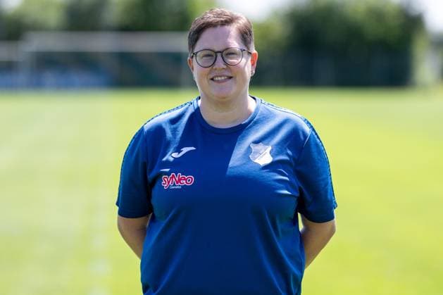 Sarah Böser (Team-Managerin, TSG), Einzelbild, Einzelfoto, Aktion, Action, Porträt, Portrait, 29.07.2024, St.Leon-Rot (Deutschland), Fussball, Frauen, TSG 1899 Hoffenheim Porträttermin 2024 25