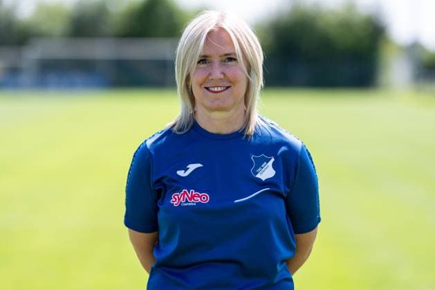 Renata Szabjan (Betreuerin, TSG), Einzelbild, Einzelfoto, Aktion, Action, Porträt, Portrait, 29.07.2024, St.Leon-Rot (Deutschland), Fussball, Frauen, TSG 1899 Hoffenheim Porträttermin 2024 25