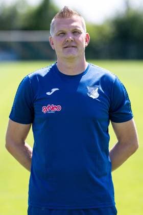 Markus Bittner (Torwarttrainer, TSG), Einzelbild, Einzelfoto, Aktion, Action, Porträt, Portrait, 29.07.2024, St.Leon-Rot (Deutschland), Fussball, Frauen, TSG 1899 Hoffenheim Porträttermin 2024 25