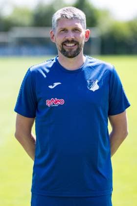 Sven Kienzle (Physiotherapeut, TSG), Einzelbild, Einzelfoto, Aktion, Action, Porträt, Portrait, 29.07.2024, St.Leon-Rot (Deutschland), Fussball, Frauen, TSG 1899 Hoffenheim Porträttermin 2024 25