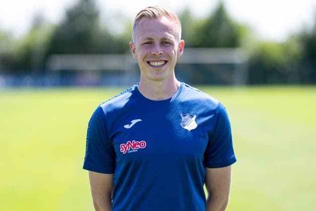 Philipp Arnold (Co-Trainer, TSG), Einzelbild, Einzelfoto, Aktion, Action, Porträt, Portrait, 29.07.2024, St.Leon-Rot (Deutschland), Fussball, Frauen, TSG 1899 Hoffenheim Porträttermin 2024 25
