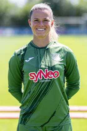 Martina Tufekovic (Torwart, Torhüterin, TSG, 1), Einzelbild, Einzelfoto, Aktion, Action, Porträt, Portrait, 29.07.2024, St.Leon-Rot (Deutschland), Fussball, Frauen, TSG 1899 Hoffenheim Porträttermin 2024 25