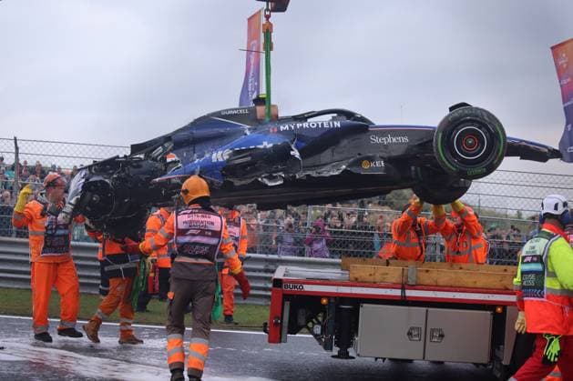 2Logan Sargeant (Williams Racing, 02), Unfall, Crash, Free Practice 3, FP3, Freies Training 3, NDL, Formel 1 Weltmeisterschaft, Dutch Grand Prix, Circuit Zandvoort, 24.08.2024 NDL, Formel 1 Weltmeisterschaft, Dutch Grand Prix, Niederlande, Circuit Zandvoort, 24.08.2024 Zandvoort Copyright: xEibner-Pressefoto AnnikaxGrafx EP_AGF
