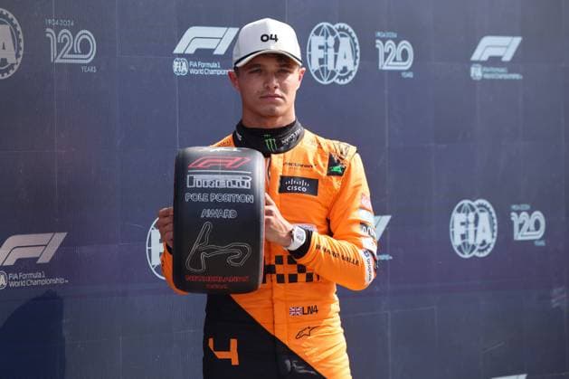 4Lando Norris (McLaren Formula 1 Team, 04), Pole Position, Qualifying, NDL, Formel 1 Weltmeisterschaft, Dutch Grand Prix, Circuit Zandvoort, 24.08.2024 NDL, Formel 1 Weltmeisterschaft, Dutch Grand Prix, Niederlande, Circuit Zandvoort, 24.08.2024 Zandvoort Copyright: xEibner-Pressefoto AnnikaxGrafx EP_AGF