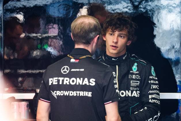 KIMI ANTONELLI Andrea (ita), Junior Driver of Mercedes AMG F1 Team, portrait, during the Formula 1 Pirelli Gran Premio d’Italia 2024, Italian Grand Prix 2024, 16th round of the 2024 Formula One World Championship, WM, Weltmeisterschaft from August 30 to September 1, 2024 on the Autodromo Nazionale Monza, in Monza, Italy - F1 - ITALIAN GRAND PRIX 2024 DPPI Panoramic 240829_R16_ITALIA_DP_FG0O1284