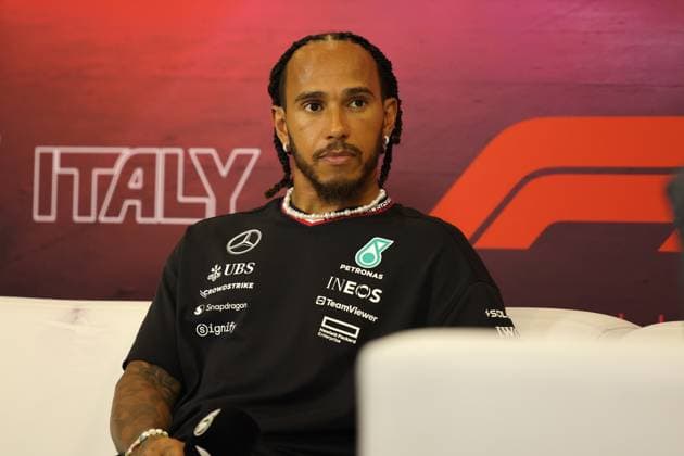 44Lewis Hamilton (Mercedes AMG Petronas Formula One Team, 44), ITA, Formel 1 Weltmeisterschaft, Italian Grand Prix, Autodromo Nazionale Monza, Media Day, 29.08.2024 ITA, Formel 1 Weltmeisterschaft, Italian Grand Prix, Italien, Autodromo Nazionale Monza, 29.08.2024 Monza Copyright: xEibner-Pressefoto AnnikaxGrafx EP_AGF
