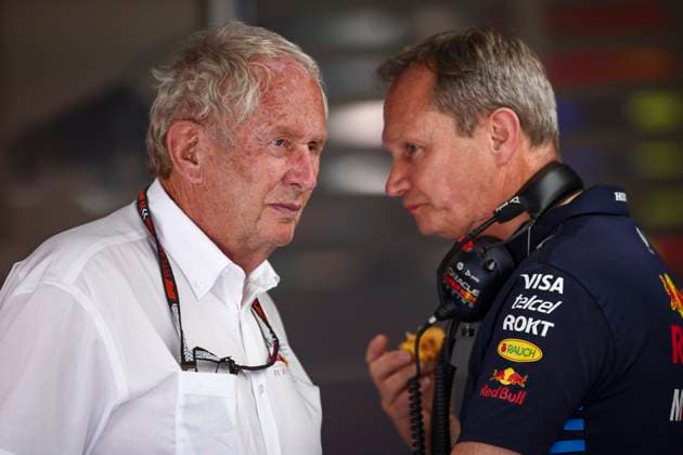 MARKO Helmut (aut), Drivers’ Manager of Red Bull Racing and HORNER Christian (gbr), Team Principal of Red Bull Racing, portrait, during the Formula 1 Pirelli Gran Premio d’Italia 2024, Italian Grand Prix 2024, 16th round of the 2024 Formula One World Championship, WM, Weltmeisterschaft from August 30 to September 1, 2024 on the Autodromo Nazionale Monza, in Monza, Italy - F1 - ITALIAN GRAND PRIX 2024 DPPI Panoramic 240830_R16_ITALIA_DP_EA024580