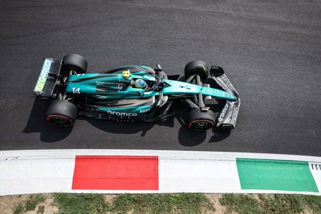 Fernando Alonso (Aston Martin Aramco Formula One Team, 14), Freies Training 3, Free Practice 3, FP3, ITA, Formel 1 Weltmeisterschaft, Italian Grand Prix, Autodromo Nazionale Monza, 31.08.2024 ITA, Formel 1 Weltmeisterschaft, Italian Grand Prix, Italien, Autodromo Nazionale Monza, 31.08.2024 Monza Copyright: xEibner-Pressefoto AnnikaxGrafx EP_AGF
