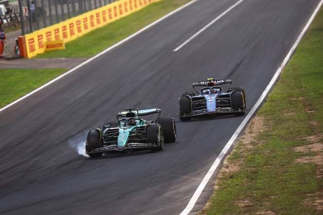 18 STROLL Lance (can), Aston Martin F1 Team AMR24, 43 COLAPINTO Franco (arg), Williams Racing FW46, action during the Formula 1 Pirelli Gran Premio d’Italia 2024, Italian Grand Prix 2024, 16th round of the 2024 Formula One World Championship, WM, Weltmeisterschaft from August 30 to September 1, 2024 on the Autodromo Nazionale Monza, in Monza, Italy - F1 - ITALIAN GRAND PRIX 2024 DPPI Panoramic 240901_R16_ITALIA_DP_EA022506