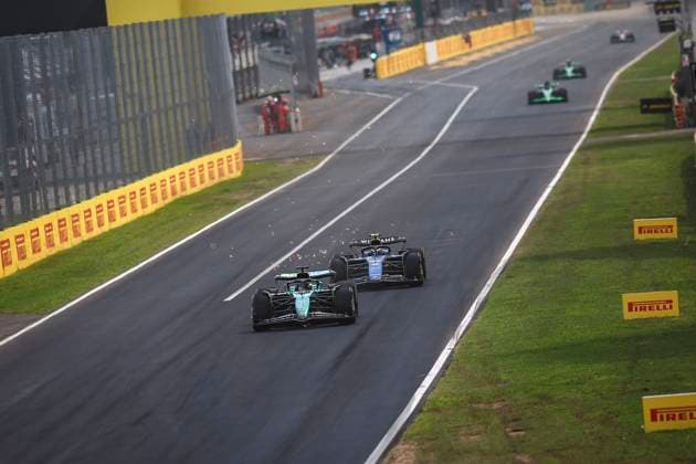 18 STROLL Lance (can), Aston Martin F1 Team AMR24, 43 COLAPINTO Franco (arg), Williams Racing FW46, action during the Formula 1 Pirelli Gran Premio d’Italia 2024, Italian Grand Prix 2024, 16th round of the 2024 Formula One World Championship, WM, Weltmeisterschaft from August 30 to September 1, 2024 on the Autodromo Nazionale Monza, in Monza, Italy - F1 - ITALIAN GRAND PRIX 2024 DPPI Panoramic 240901_R16_ITALIA_DP_EA022475
