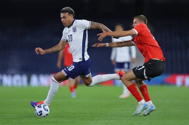 Morgan Rogers of England U21, U 21 s England U21 v Austria U21, International Friendly, Länderspiel, Nationalmannschaft Football, Kenilworth Road, Luton, UK, 09 Sep 2024 EDITORIAL USE ONLY No use with unauthorised audio, video, data, fixture lists, club league logos or live services. Online in-match use limited to 120 images, no video emulation. No use in betting, games or single club league player publications. Copyright: xMichaelxZemanek Shutterstockx 14706562r
