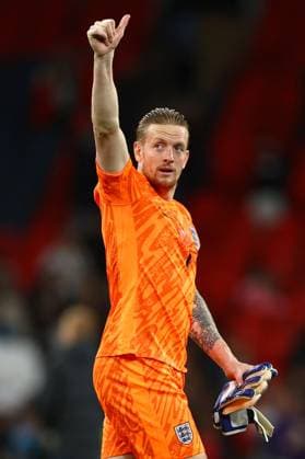 Jordan Pickford of England applauds the fans at full-time England v Finland, UEFA Nations League, League B, Group 2, Football, Wembley Stadium, London, UK, 10 Sep 2024 EDITORIAL USE ONLY No use with unauthorised audio, video, data, fixture lists, club league logos or live services. Online in-match use limited to 120 images, no video emulation. No use in betting, games or single club league player publications. Copyright: xKieranxMcManus Shutterstockx 14706825ej