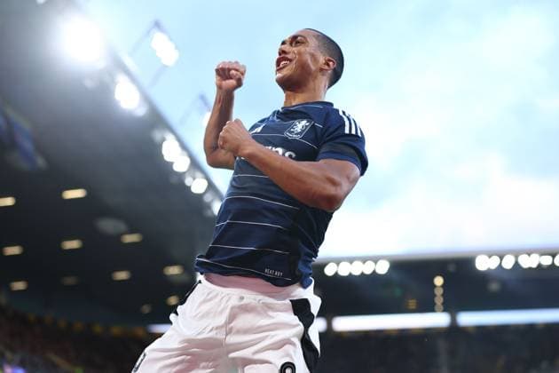 Youri Tielemans of Aston Villa celebrates scoring the opening goal Young Boys v Aston Villa, UEFA Champions League, Group Stage, Football, Wankdorf Stadium, Bern, Switzerland, 17 Sep 2024 EDITORIAL USE ONLY No use with unauthorised audio, video, data, fixture lists, club league logos or live services. Online in-match use limited to 120 images, no video emulation. No use in betting, games or single club league player publications. Copyright: xMichaelxZemanek Shutterstockx 14722110p