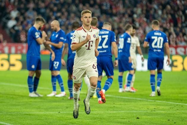 Joshua Kimmich (FC Bayern Muenchen, 06), GER, FC Bayern Muenchen vs. GNK Dinamo Zagreb, Fussball, Champions League, 1. Spieltag, Spielzeit 2024 2025, 17.09.2024, Eibner-Pressefoto Sascha Walther GER, FC Bayern Muenchen vs. GNK Dinamo Zagreb, Fussball, Champions League, 1. Spieltag, Spielzeit 2024 2025, 17.09.2024 Muenchen Copyright: xEibner-Pressefotox EP_EER