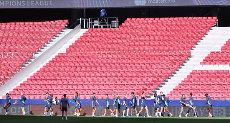 Atletico Madrid - RB Leipzig CL MD-1 Madrid, 18.09.2024, Estadio Wanda Metropolitano, Fussball , UEFA Champions League, 1. Spieltag, Atletico Madrid vs. RB Leipzig , Matchday-1 , Im Bild; Abschlusstraining RB Leipzig , Only editorial use! , UEFA regulations prohibit any use of photographs as image sequences and or quasi-video ,