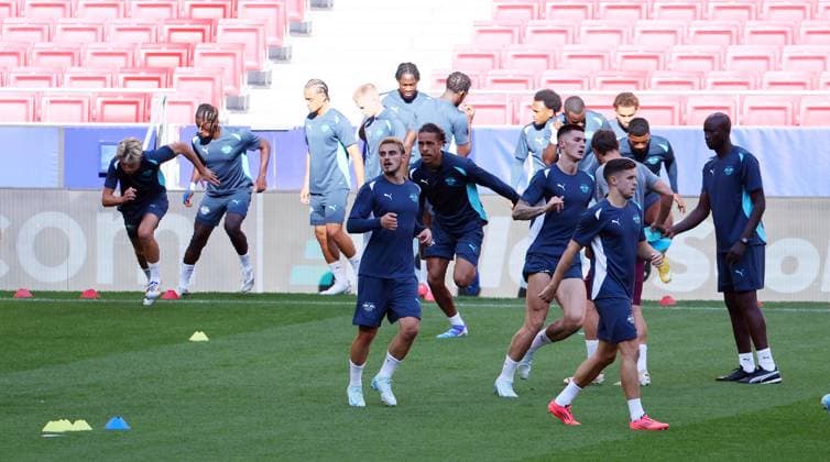 Atletico Madrid - RB Leipzig CL MD-1 Madrid, 18.09.2024, Estadio Wanda Metropolitano, Fussball , UEFA Champions League, 1. Spieltag, Atletico Madrid vs. RB Leipzig , Matchday-1 , Im Bild; Abschlusstraining RB Leipzig , Only editorial use! , UEFA regulations prohibit any use of photographs as image sequences and or quasi-video ,