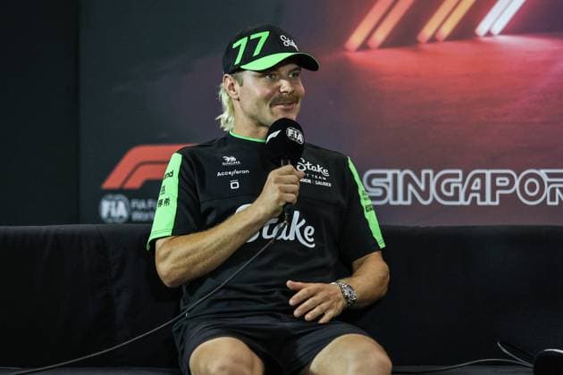 BOTTAS Valtteri (fin), Stake F1 Team Kick Sauber C44, portrait press conference, PK, Pressekonferenz during the Formula 1 Singapore Grand Prix 2024, 18th round of the 2024 Formula One World Championship, WM, Weltmeisterschaft from September 20 to 22, 2024 on the Marina Bay Circuit, in Singapore, Singapore - F1 - SINGAPORE GRAND PRIX 2024 DPPI Panoramic 240919_R18_SINGAPORE_DP_XB3_8342_1