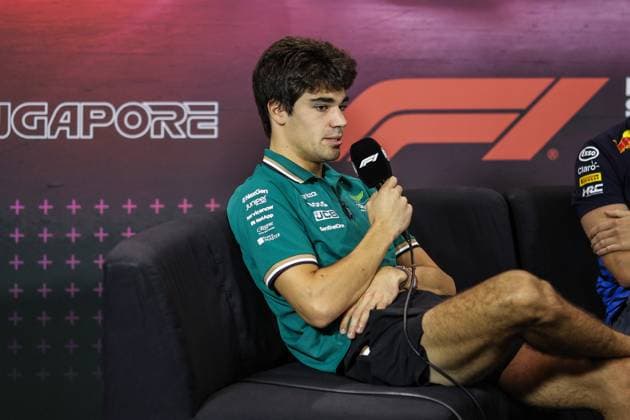 STROLL Lance (can), Aston Martin F1 Team AMR24, portrait press conference, PK, Pressekonferenz during the Formula 1 Singapore Grand Prix 2024, 18th round of the 2024 Formula One World Championship, WM, Weltmeisterschaft from September 20 to 22, 2024 on the Marina Bay Circuit, in Singapore, Singapore - F1 - SINGAPORE GRAND PRIX 2024 DPPI Panoramic 240919_R18_SINGAPORE_DP_XB3_8571