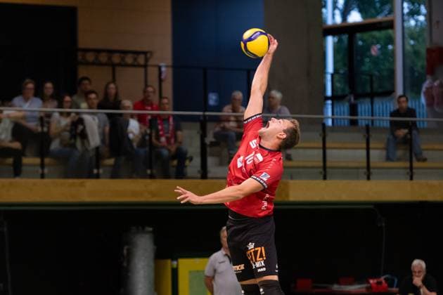 Jannik Lehmann (TV Rottenburg, 10) GER, TV Rottenburg vs TSV Grafing, Volleyball, Herren, 2. Bundesliga, Saison 24 25, 21.09.2024, GER, TV Rottenburg vs TSV Grafing, Volleyball, Herren, 2. Bundesliga, Saison 24 25, 21.09.2024 Rottenburg Copyright: xEibner-Pressefoto WolfgangxFrankx EP_WFK