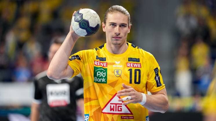 Juri Knorr (RNL, 10), am Ball, Einzelbild, Einzelfoto, Aktion, Action, 21.09.2024, Mannheim (Deutschland), Handball, Bundesliga, Rhein-Neckar Löwen - MT Melsungen