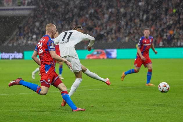 1:0 Tor fuer Eintracht Frankfurt durch Hugo Ekitike (Eintracht Frankfurt, 11) , Fussball, UEFA Europa League, Matchday 1, 2024 2025, Eintracht Frankfurt vs. FC Viktoria Pilsen, 26.09.2024, Frankfurt Stadion, Frankfurt am Main, Deutschland Frankfurt am Main Frankfurt Stadion Hessen Deutschland Copyright: xGrantxHubbsx