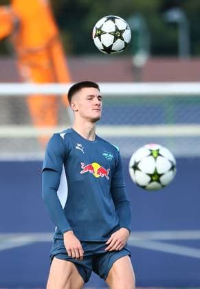RB Leipzig Training Champions League Leipzig, 01.10.2024, RB Trainingszentrum, Fussball, UEFA Champions League, Matchday-1, RB LEIPZIG vs. JUVENTUS TURIN am 02 10 2024 , Abschlusstraining RB Leipzig , Im Bild: Benjamin Sesko (30, RB Leipzig) ,