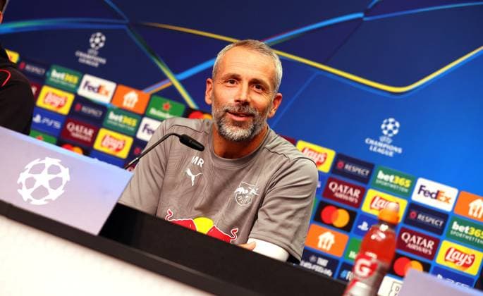 RB Leipzig Pressekonferenz Champions League Leipzig, 01.10.2024, RB Akademie, Fussball, UEFA Champions League, Matchday-1, RB LEIPZIG vs. JUVENTUS TURIN am 02 10 2024 , Pressekonferenz RB Leipzig , Im Bild: Cheftrainer Marco Rose, RB Leipzig ,