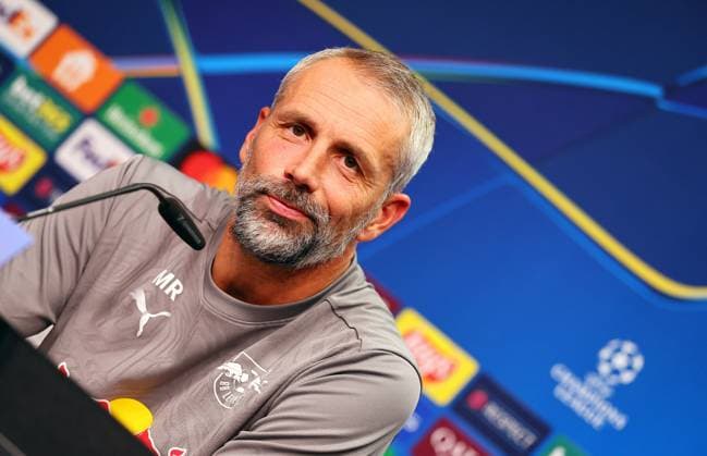 RB Leipzig Pressekonferenz Champions League Leipzig, 01.10.2024, RB Akademie, Fussball, UEFA Champions League, Matchday-1, RB LEIPZIG vs. JUVENTUS TURIN am 02 10 2024 , Pressekonferenz RB Leipzig , Im Bild: Cheftrainer Marco Rose, RB Leipzig ,