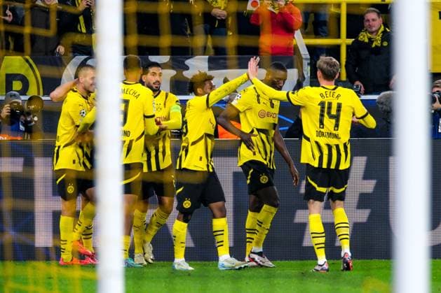 Serhou Guirassy (Borussia Dortmund, 09) und Team bejubeln das Tor zum 6:1, GER, Borussia Dortmund vs. Celtic Glasgow, Fussball, Champions League, 2. Spieltag, Spielzeit 2024 2025, 01.10.2024. GER, Borussia Dortmund vs. Celtic Glasgow, Fussball, Champions League, 2. Spieltag, Spielzeit 2024 2025, 01.10.2024. Dortmund Copyright: xEibner-Pressefoto FlorianxWieganx EP_FWD