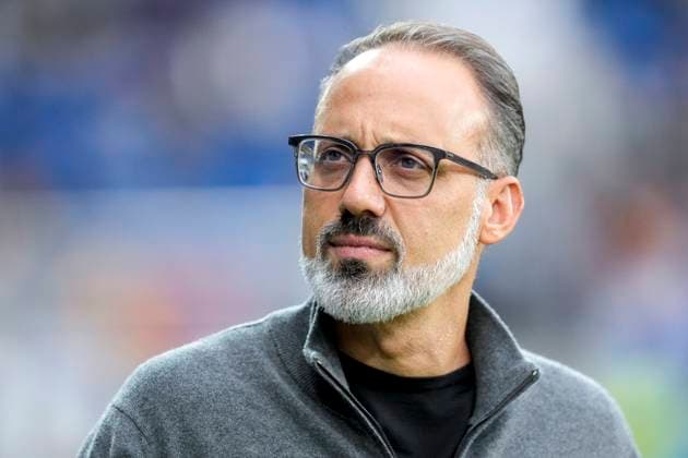 Pellegrino Matarazzo (Rino, Trainer, Cheftrainer, Hoffenheim), Einzelbild, Einzelfoto, Aktion, Action, Porträt, Portrait, 03.10.2024, Sinsheim (Deutschland), Fussball, UEFA Europa League, Gruppenphase, TSG 1899 Hoffenheim - Dynamo Kiew, 03.10.2024, Sinsheim (Deutschland), Fussball, UEFA Europa League, Gruppenphase, TSG 1899 Hoffenheim - Dynamo Kiew, DFB DFL REGULATIONS PROHIBIT ANY USE OF PHOTOGRAPHS AS IMAGE SEQUENCES AND OR QUASI-VIDEO.