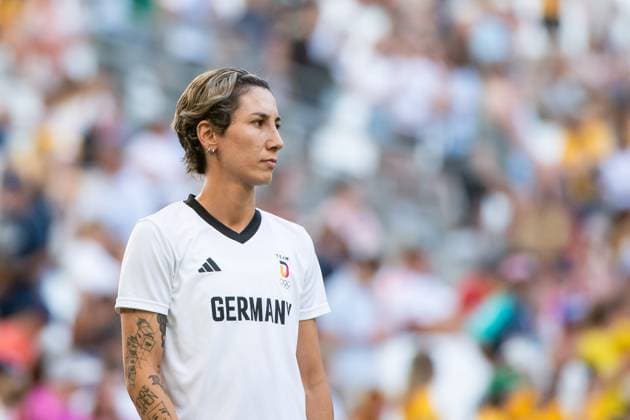 Sara Doorsoun (Deutschland, 13), FRA, Olympische Spiele Paris 2024, Fussball Frauen, Deutschland (GER) vs Australien (AUS), 1. Spieltag, Gruppe B, 25.07.2024 FRA, Olympische Spiele Paris 2024, Fussball Frauen, Deutschland (GER) vs Australien (AUS), 1. Spieltag, Gruppe B, 25.07.2024 Marseille Copyright: xEibner-Pressefoto Memmlerx EP_MMR