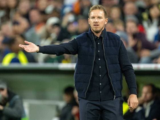 Julian Nagelsmann (Deutschland, Chef-Trainer), Geste, gestikuliert, GER, Deutschland vs. Niederlande, Fussball, Nations League, Gruppe C, 4. Spieltag, Spielzeit 2024 2025, 14.10.2024, DFL DFB regulations prohibit any use of photographs as image sequences and or quasi-video, Eibner-Pressefoto Sascha Walther GER, Deutschland vs. Niederlande, Fussball, Nations League, Gruppe C, 4. Spieltag, Spielzeit 2024 2025, 14.10.2024 Muenchen Copyright: xEibner-Pressefotox EP_EER