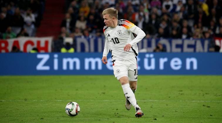 BAU 14.10..2024 München Fußball Länderspiel Deutschland vs. Niederlande, Jonathan Burkardt (GER)