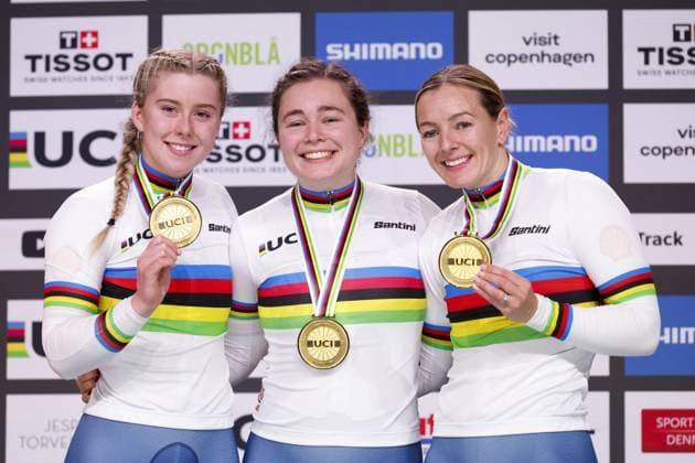 CICLISMO - Ciclismo su Pista - Tissot 2024 Track World Championships Tissot Track cycling, Rad, Radsport, Bahnrad, Bahn World Championship, WM, Weltmeisterschaft - Ballerup, Copenaghen, Den- 16-10-2024 during Tissot 2024 Track World Championships, Track cycling race in Copenhagen, Denmark, October 16 2024 Copenhagen Denmark Copyright: xIPAxSport ABACAx