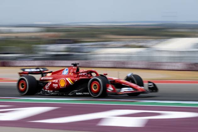 Charles Leclerc (Scuderia Ferrari HP, Monaco, 16) im Ferrari SF-24, USA, Formel 1 Weltmeisterschaft, Pirelli Grand Prix der Vereinigten Staaten von Amerika, Circuit of the Americas Austin, Freies Training, 18.10.2024 USA, Formel 1 Weltmeisterschaft, Pirelli Grand Prix der Vereinigten Staaten von Amerika, Circuit of the Americas Austin, Freies Training, 18.10.2024 Austin Copyright: xEibner-Pressefoto Memmlerx EP_MMR