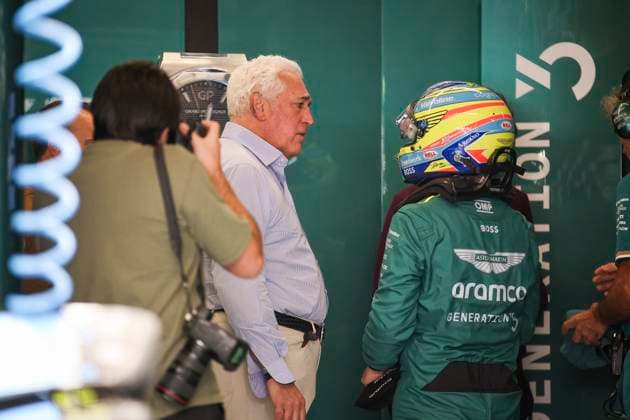 STROLL Lawrence (can), Aston Martin F1 Team owner, ALONSO Fernando (spa), Aston Martin F1 Team AMR24, portrait during the Formula 1 Pirelli United States Grand Prix 2024, 19th round of the 2024 Formula One World Championship, WM, Weltmeisterschaft from October 18 to 20, 2024 on the Circuit of the Americas, in Austin, United States of America - F1 - US GRAND PRIX 2024 DPPI Panoramic 241018_R19_USA_DP_EA013862