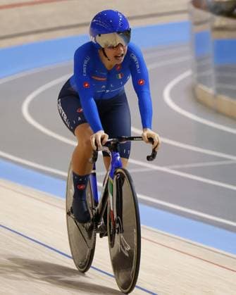 Tissot Track cycling, Rad, Radsport, Bahnrad, Bahn World Championship, WM, Weltmeisterschaft - Ballerup, Copenaghen, Den- 16-10-2024 - Men s Individual Pursuit - Milan Jonathan, Italy during Tissot 2024 Track World Championships, Track cycling race in Copenhagen, Denmark, October 19 2024 Copyright: xStefanoxCavasino IPAxSportx xipax xx IPA_50727979 IPA_Agency_IPA50727979