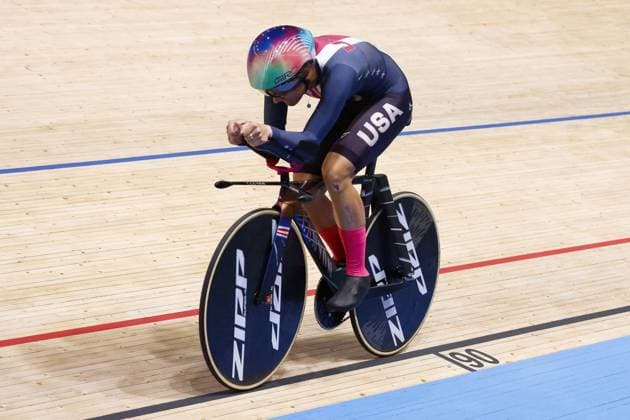 CICLISMO - Ciclismo su Pista - Tissot 2024 Track World Championships Tissot Track cycling, Rad, Radsport, Bahnrad, Bahn World Championship, WM, Weltmeisterschaft - Ballerup, Copenaghen, Womenâ??s Individual Pursuit - Dygert Chloe, Usa during Tissot 2024 Track World Championships, Track cycling race in Copenhagen, Denmark, October 19 2024 Copenhagen Denmark Copyright: xIPAxSport ABACAx