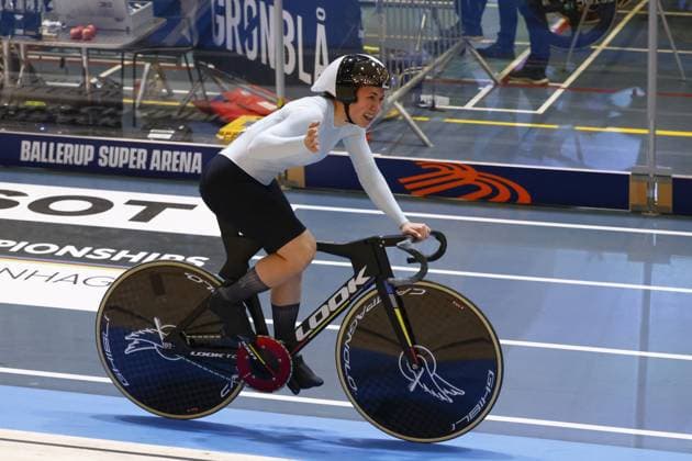 Tissot Track cycling, Rad, Radsport, Bahnrad, Bahn World Championship, WM, Weltmeisterschaft - Ballerup, Copenaghen - WomenâÂÄ™s 500mt Pursuit - Burlakova Iana, (Ain) during Tissot 2024 Track World Championships, Track cycling race in Copenhagen, Denmark, October 19 2024 Copyright: xStefanoxCavasino IPAxSportx xipax xx IPA_50740867 IPA_Agency_IPA50740867